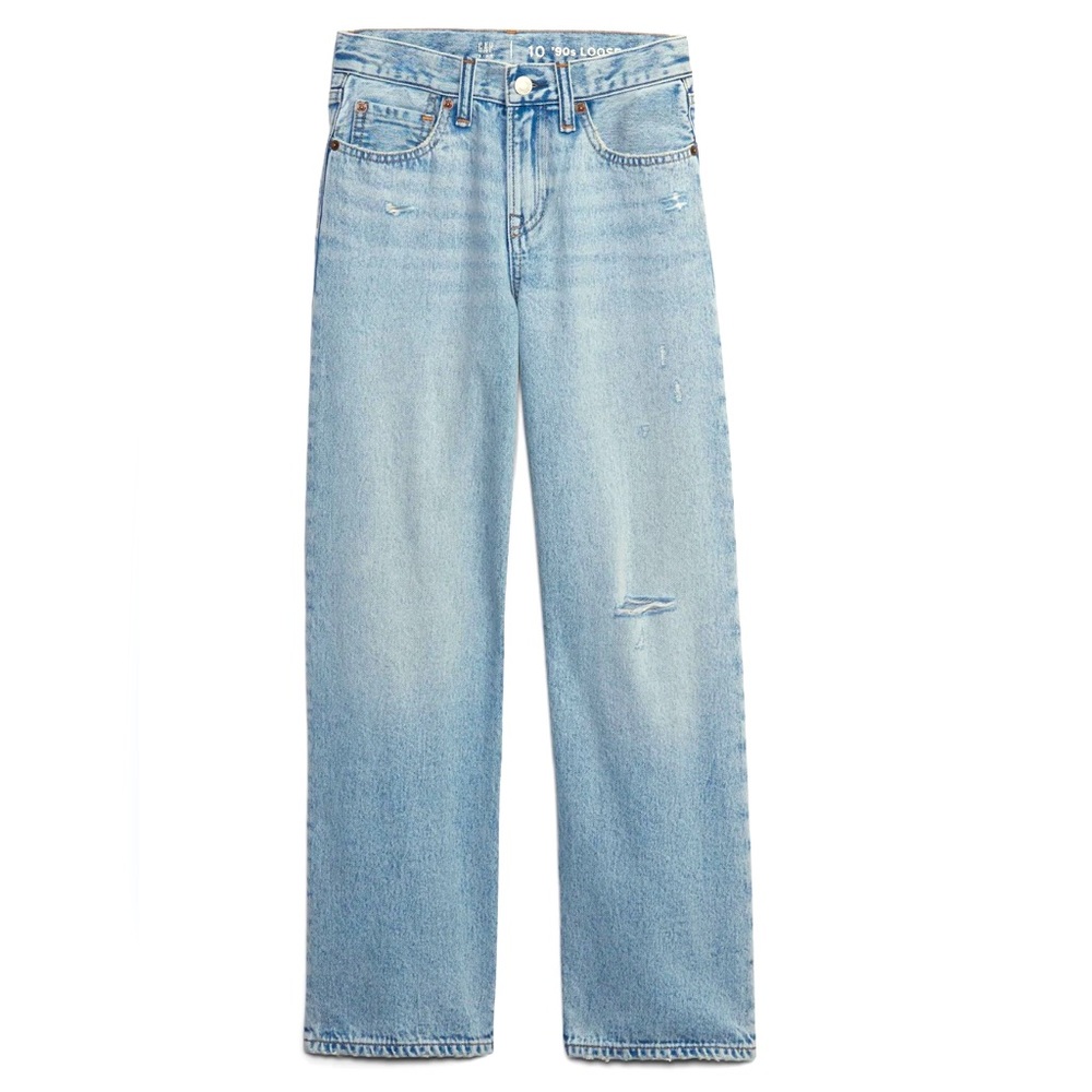 Gap Kids 100% Organic Cotton '90s Loose Jeans with Washwell - NWOT